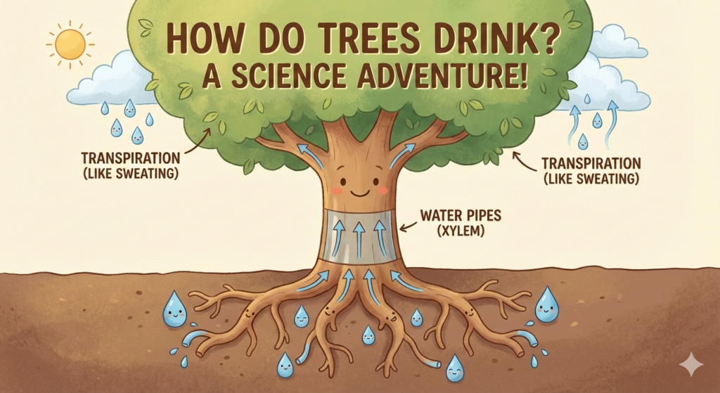 cách cây uống nước – mạch gỗ xylem đưa nước từ rễ lên lá