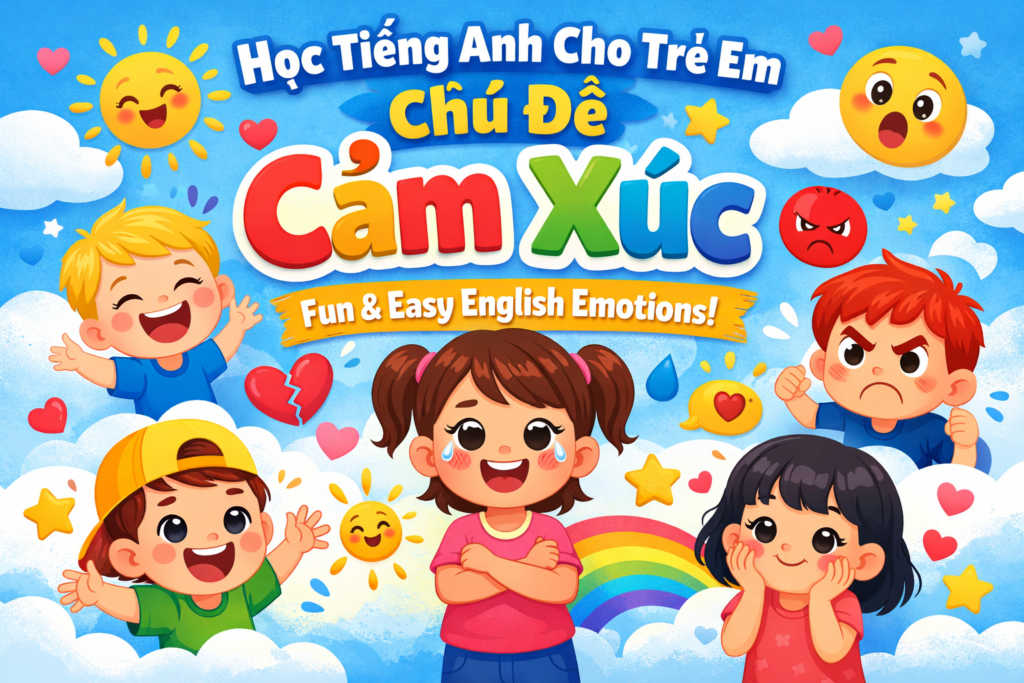 học tiếng Anh cho trẻ em chủ đề cảm xúc