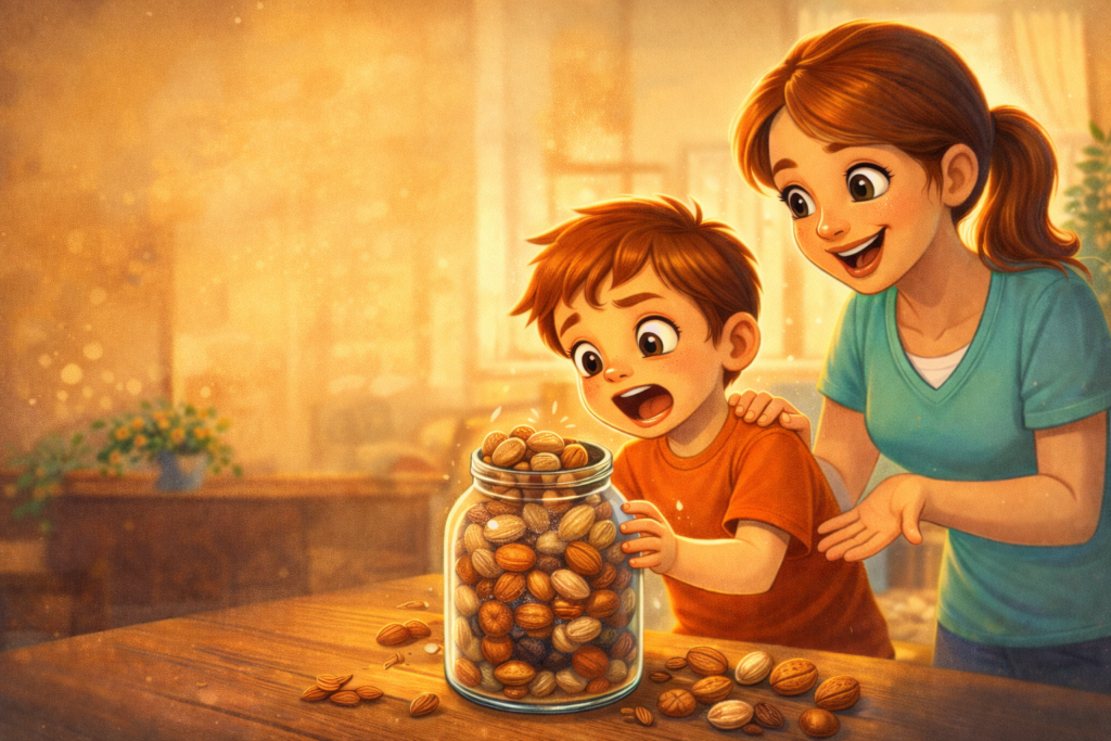 câu chuyện The Boy and the Nuts cho trẻ em